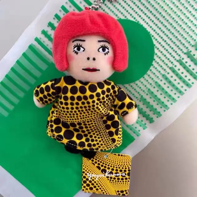 Yayoi Kusama Humanoid Polka dot Faceless Mens Keychain Bag Hanging Decorative Plug Toy Pendant 241007