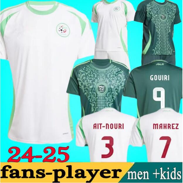 24 25 Algeria MAHREZ Soccer Jersey 2024 2025 fans Player FEGHOULI BRAHIMI BELAILI BOUNEDJAH BELAILI SLIMANI Shirt ATAL BENSEBAINI BENNACER ABEID football Uniform