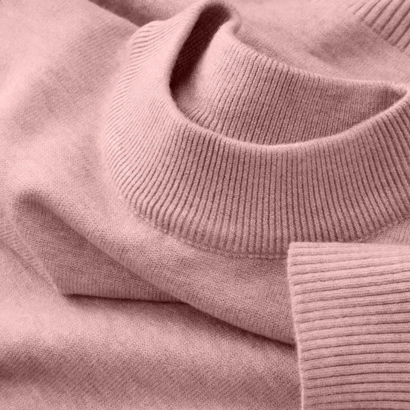 Mens Casual Mock Turtleneck Sweaters Long Sleeve Thermal Pullover Autumn Basic Lightweight Streetwear Knitted Coat Tops 241017