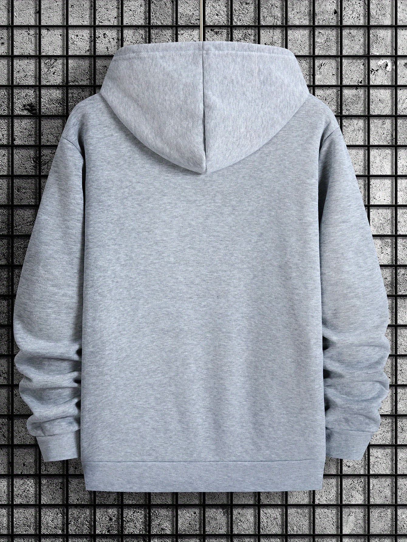 Men's Miami Letter Print Casual Hoodie - Fashionable Drawstring Pullover with Kangaroo Pocket, Comfortable Long Sleeve Hooded Sweatshirt for Fall