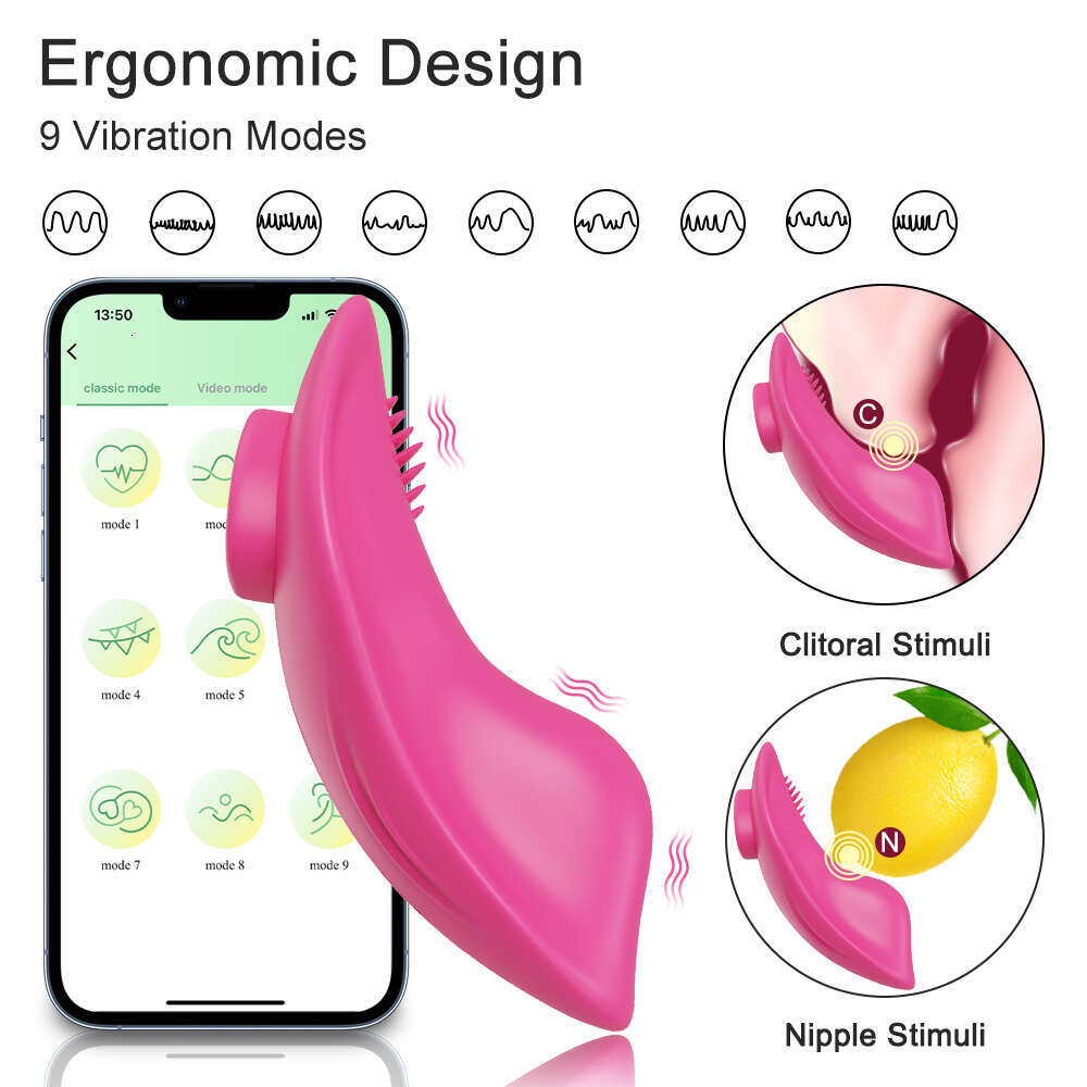 Wearable Bluetooth APP Control Women Panties Vibrator Clitoris Stimulator Magnetic Anti-detachment Female Sex Toy for Couples