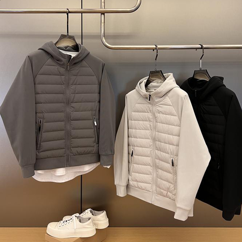 Monday Flow Down Jacket Men Women Golf Clothing Loose Coats Couple Coat Casual Sport Korea White Duck Wear 240716