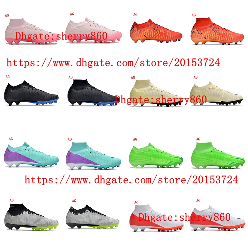 IX Elite AG mens Soccer shoes outdoor Cleats high low ankle Football Boots botas de futbol sneakers Breathable