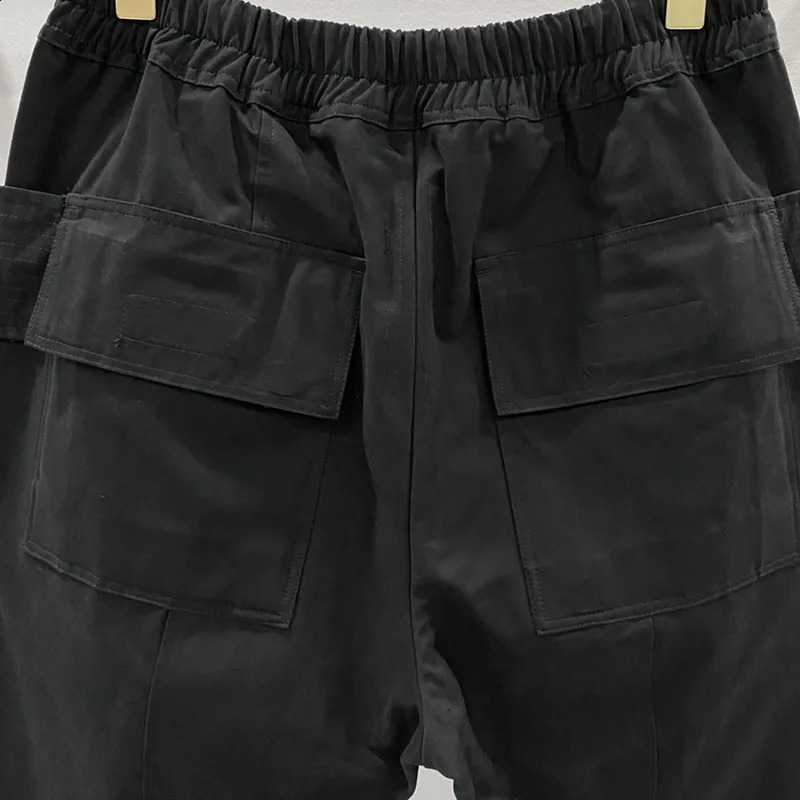 IEFB Mens Dark Motorcycle Casual Pants with Multi Pocket Function American Style Autumn/Winter 9C7900 241021