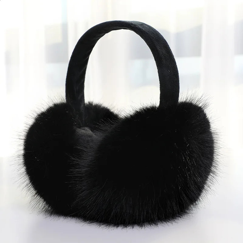 Soft Plush Ear Warmer Winter Earmuffs for Women Men Fashion Solid Color Earflap Outdoor Cold Protection Ear-Muffs Ear Cover 241024