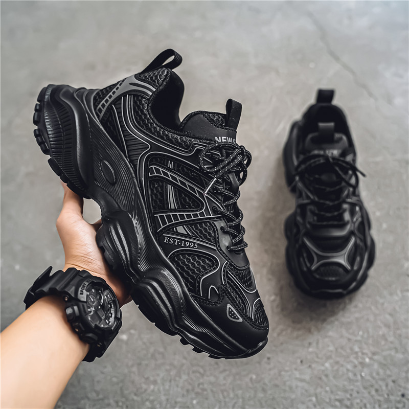New Autumn Breathable Versatile Sports Anti Slip Lightweight Trendy Thick Soled Casual Shoes