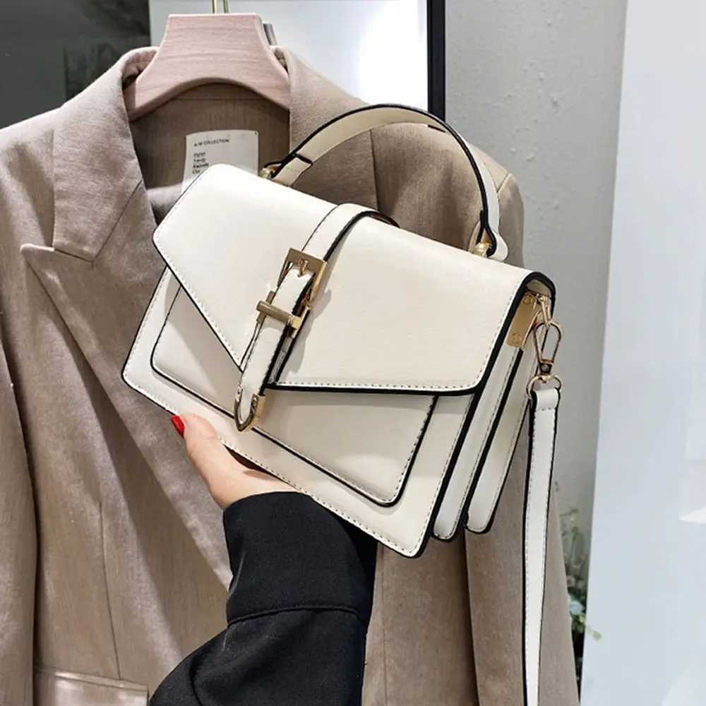 Simple PU Leather Messenger Shoulder Bag Solid Color Crossbody Bag Sling Bag Women LadiesC250106