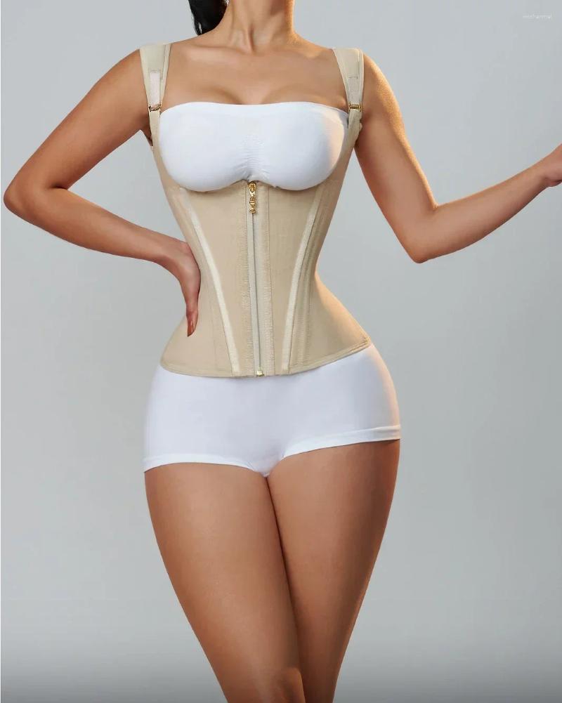 Women's Shapers Fas Colombianas Body Shaper Shapewear Women Vest Tops Double Compression Waist Trainer Corset Adjustable Zipper And designer bag