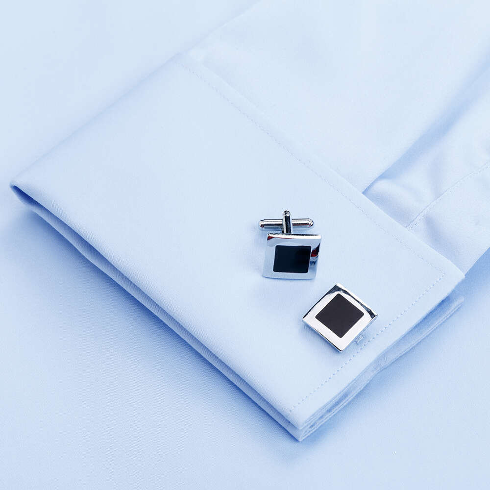 Mercerized Cotton French Button Shirts Long Sleeve Men Tuxedo Wedding High Quality Dress Shirt With Cuff