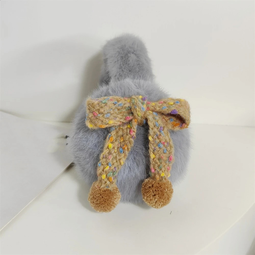 Fashion Vintage Faux Fur Plush Earmuffs Wave Point Keep Warm Cycling Ear Cover Soft Fluffy Winter Earflap Adults 241024