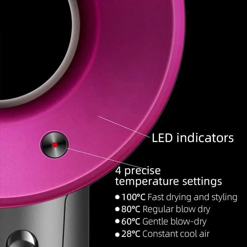 Professional Hair Dryer Hot Cold Wind Air Brush Hairdryer Negative Lonic Blow Dryer Strong PowerDryer Salon Tool 1500W 3th GearXJ241021