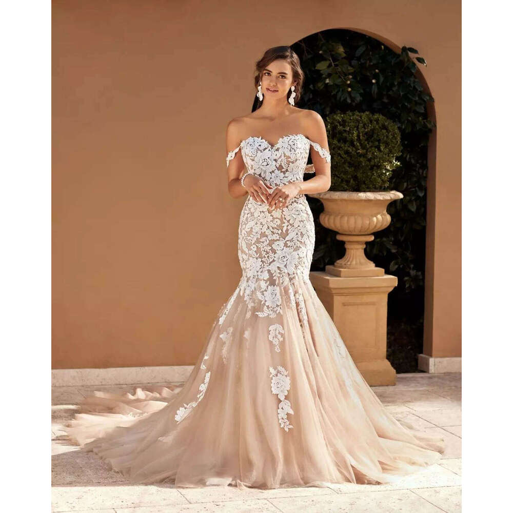 Mermaid Princess Sweetheart Appliques Lace Backless Or Length Wedding Dresses Vestido De Novia Custom Made