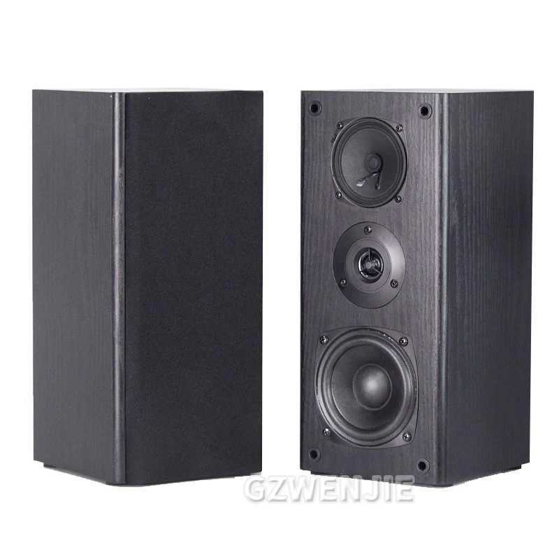 Loudspeaker box 4 Inch Subwoofer Speaker Passive Bookshelf HiFi Speaker Three-Way Surround Sound Speaker Sound Box Power 60W Speaker A Pair Z241021