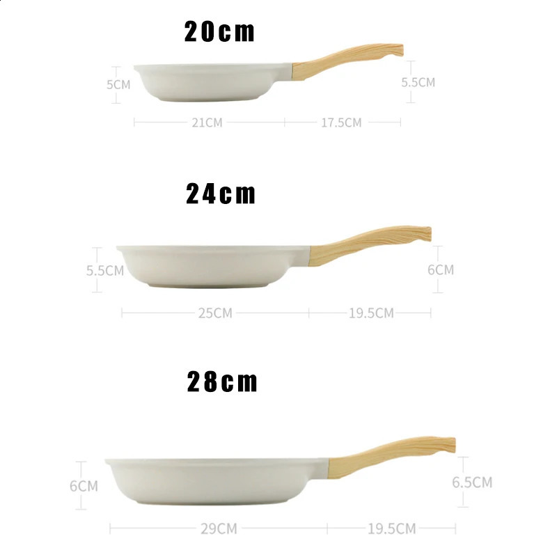 Durable Ceramic Non-Stick Frying Wok, Induction & Gas Stove Universal Cookware, 24cm