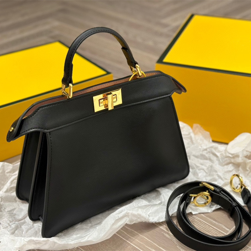 Handbag Large Capacity Luxury Fashion Peekaboo Classic Designer Bag High Quality Women's Bag Star Twist Lock Top Handle Women's Shoulder Strap Single Shoulder Bag