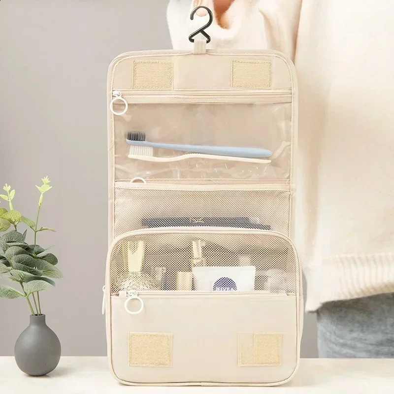 High Quality Women Makeup Bags Travel Cosmetic Bag Toiletries Organizer Waterproof Storage Neceser Hanging Bathroom Wash 241019 zhanyishengli