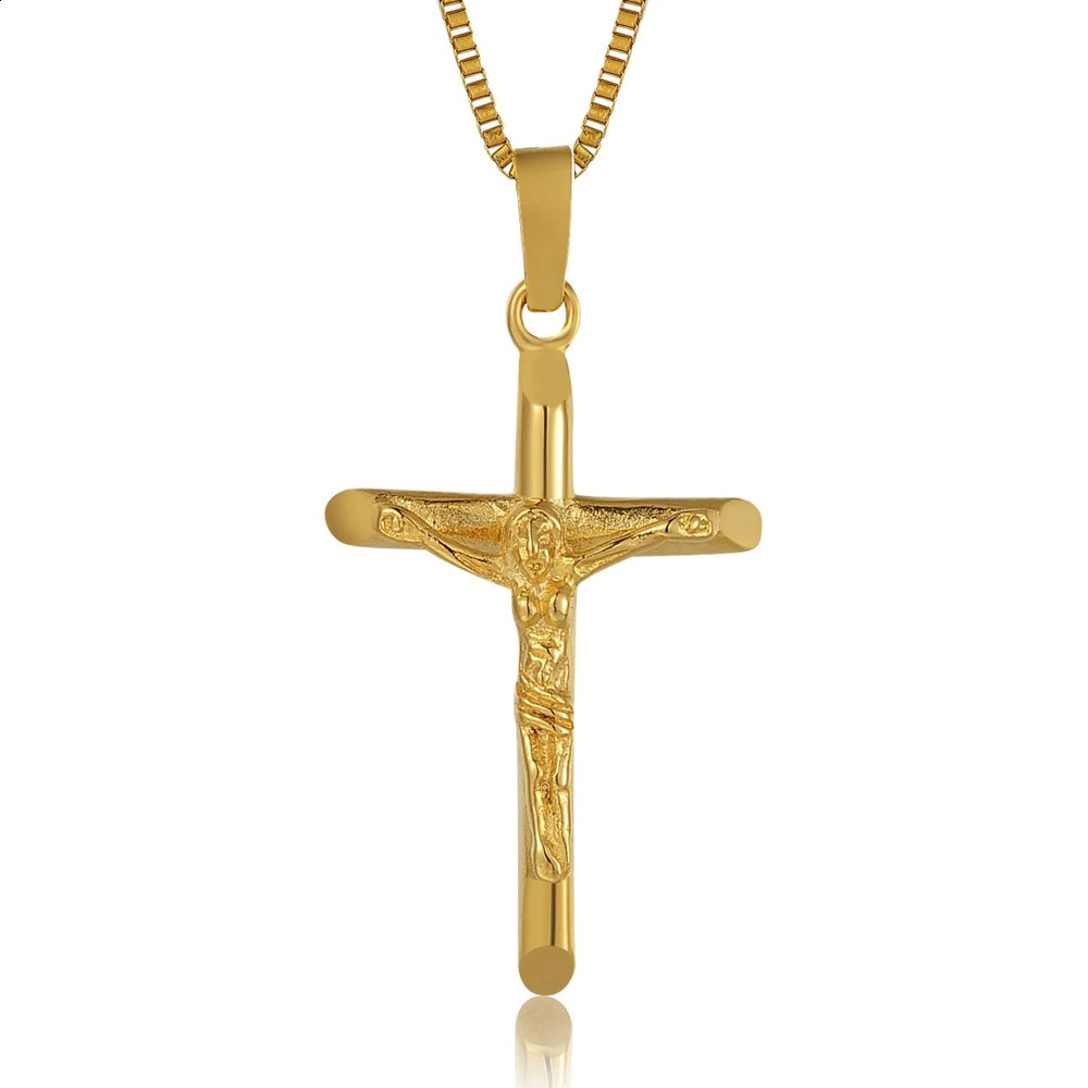 SDA Hiphop Cross Necklace For Man Pray Jesus Pendant Stainless Steel Jewelry Factory Wholesale 241009