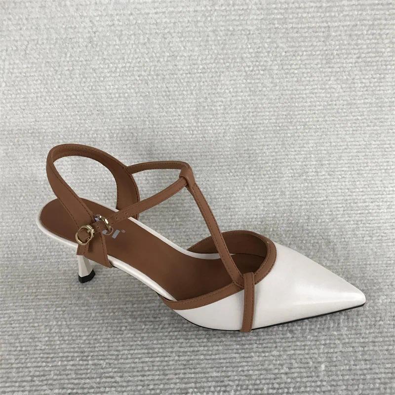 2025 S Fashion Designer Sandals Female Sandal Shoes Closed Toe Summer Girls Retro Scandals Woman Original Clo