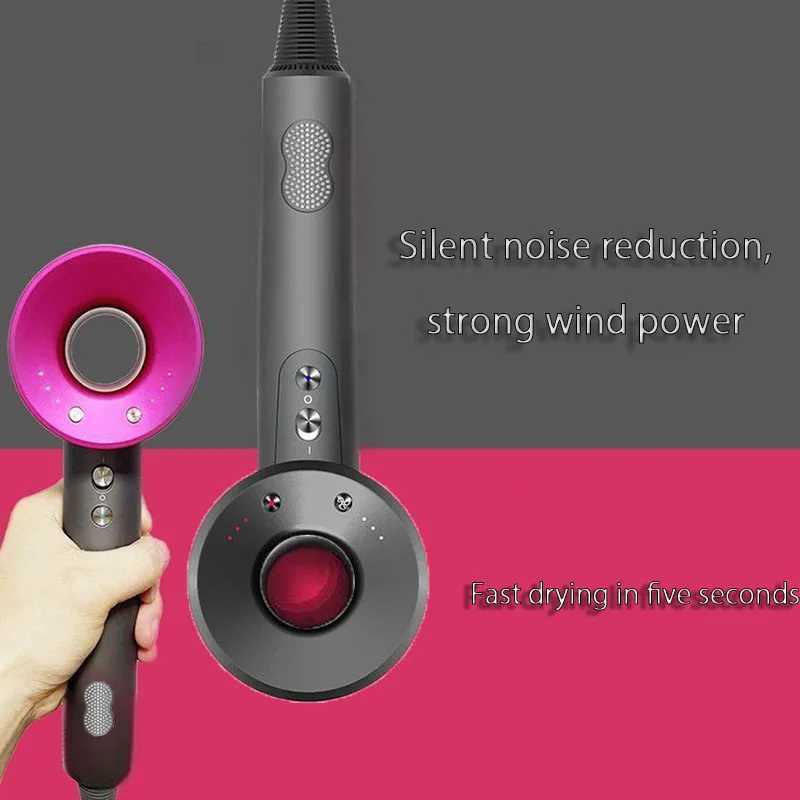Professional Hair Dryer Hot Cold Wind Air Brush Hairdryer Negative Lonic Blow Dryer Strong PowerDryer Salon Tool 1500W 3th GearXJ241021