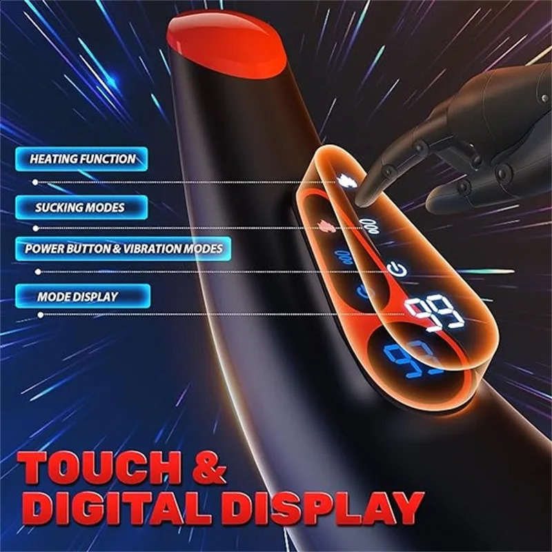 APP Control Male Masturbator Sex Toys for Men Sucking Heating Vibrating LCD Display Penis Pump Male Masturbators Adult Toys MAN 241010 - view 5