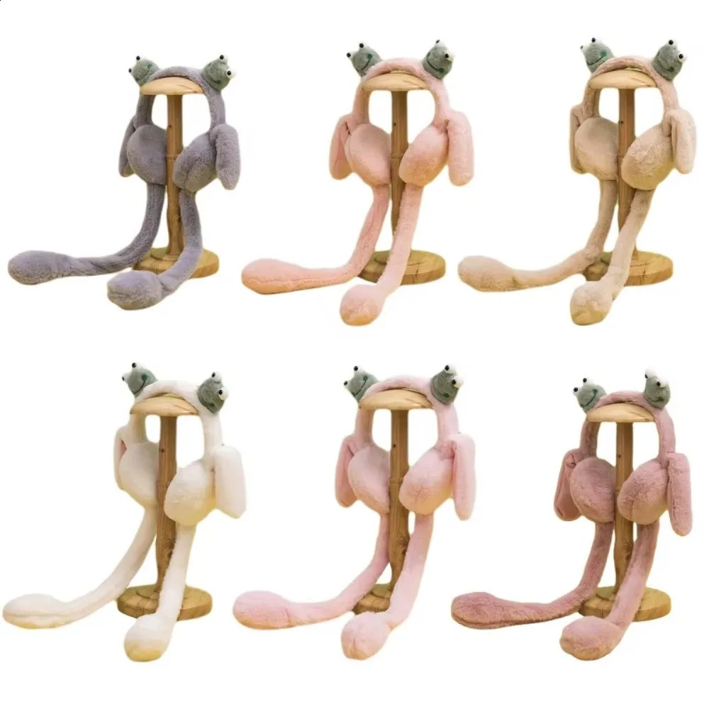 Winter Funny Earmuffs Moving Ears Plush Ear Cover Jumping Cold Protection Windproof Ear Cap Adults 241024