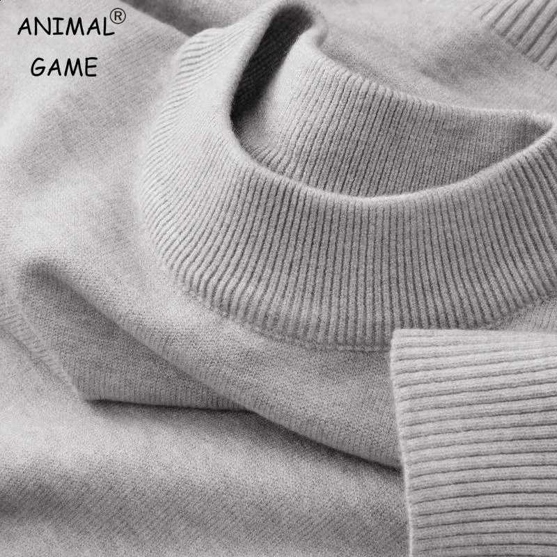 Mens Casual Mock Turtleneck Sweaters Long Sleeve Thermal Pullover Autumn Basic Lightweight Streetwear Knitted Coat Tops 241017