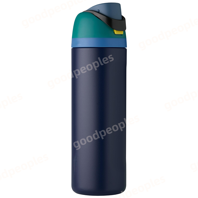 OWALA Large Capacity Stainless Steel Double Layer Insulated Cup Outdoor Sports Water Bottle Bounce Portable Handheld Water Cup Fruit Cup