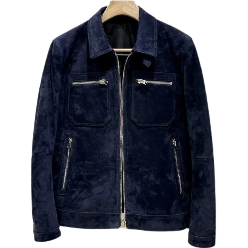mens Jackets 2024 Autumn Warm Grey Jacket With Buttons Bomb Winter Top 240807 Drop Delivery Apparel Clothing Outerwear Coats Otd6M