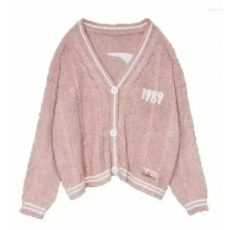 Women's Knits Deeptown Vintage Knit Swift Cardigan Y2k Star Sweater Women Folklore Korean Style Oversized Knitwear Harajuku Aesthetic Autumn