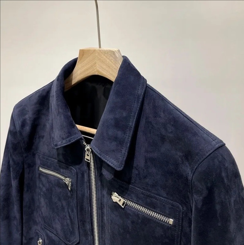 mens Jackets 2024 Autumn Warm Grey Jacket With Buttons Bomb Winter Top 240807 Drop Delivery Apparel Clothing Outerwear Coats Otd6M