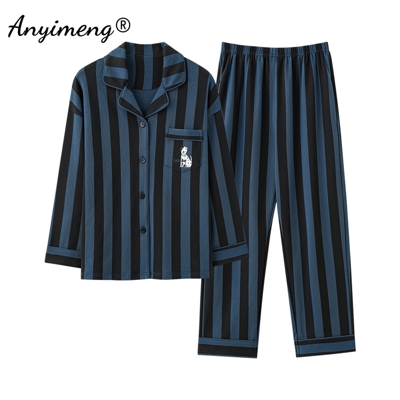 2025 New designer autumn and winter artificial cotton pajamas for women, long sleeved home clothes for women, Pamas set, elegant fashion lapel pajamas