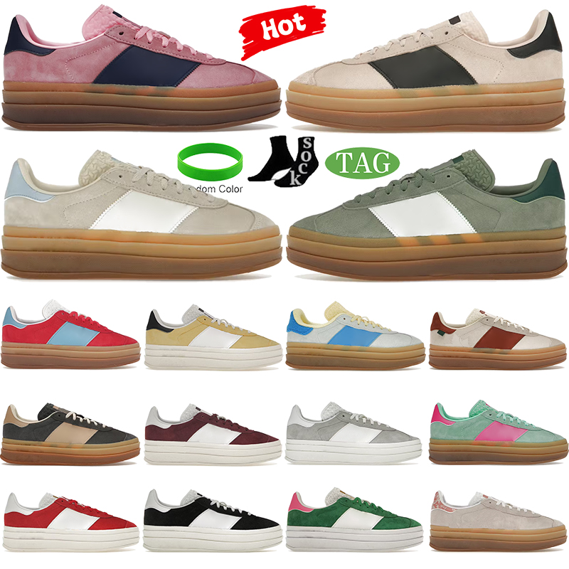 Designer Bold Platform Casual Shoes for Women Leather Classic Sneakers Wild Pink Beige Green Black White Maple Leaf Womens Fashion Outdoor Platforms Sneaker