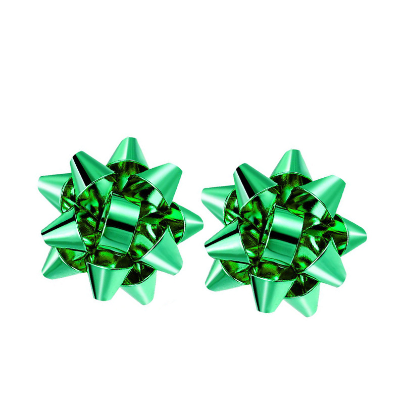 Star combination Europe and the United States new Christmas earrings simple metal flower lady gift bow creative stud earrings