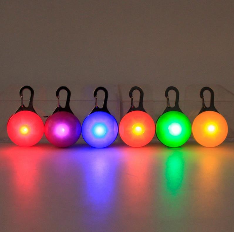Pet Dog Cat Flashing Bright Safety LED Security Necklace Night Light Collar Pendant ni303