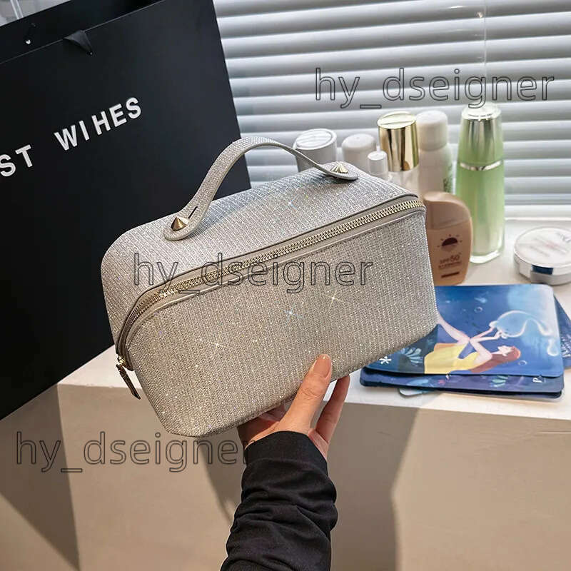 Tote designer cosmetic new portable large capacity zipper paron female versatile texture wash bag handheld cbd 9d5