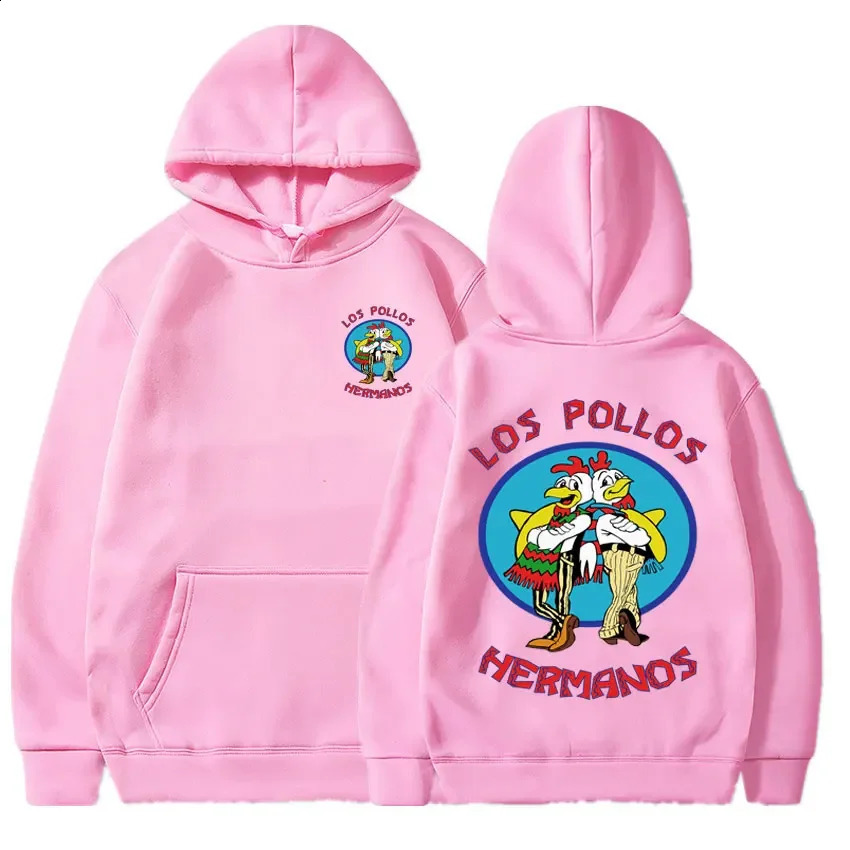 Breaking Bad Hoodie Los Pollos Hermanos Chicken Brothers Print Tracksuit Men Women Fashion Autumn Winter Fleece Loose Sweatshirt 241009