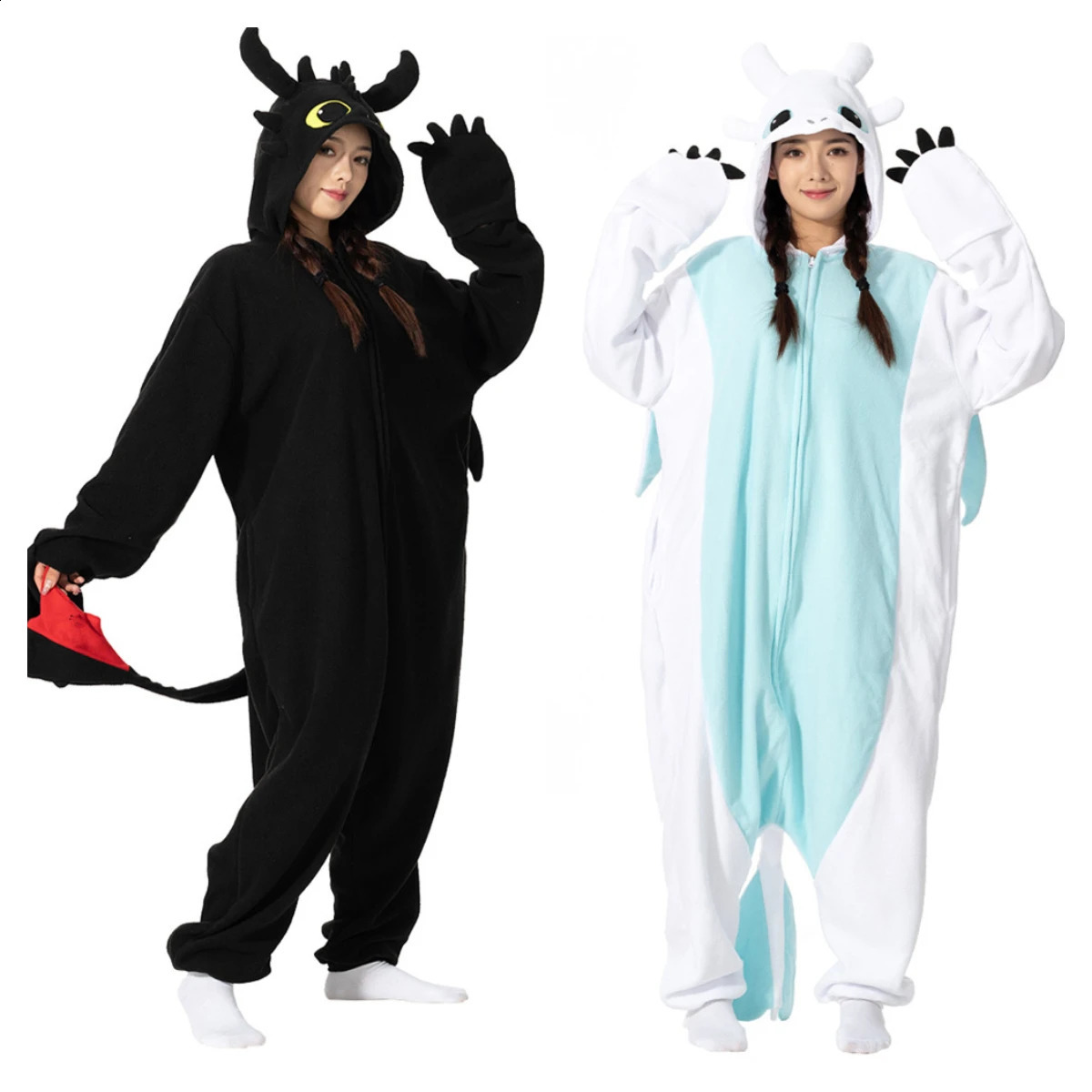 Onesie Show Animal Kigurumi Pajamas Halloween Onesie Adult ren Cartoon Toothless Pajamas Role Playing Party Female Mens Wear XXL 241019