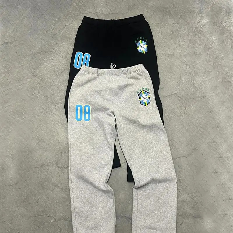Y2K Letter Print Mens Pants Sport Jogging Trouser Loose Fit Clothing Solid Color Street Clothing Pants Harajuku Graphic Trouser 241021 w250430