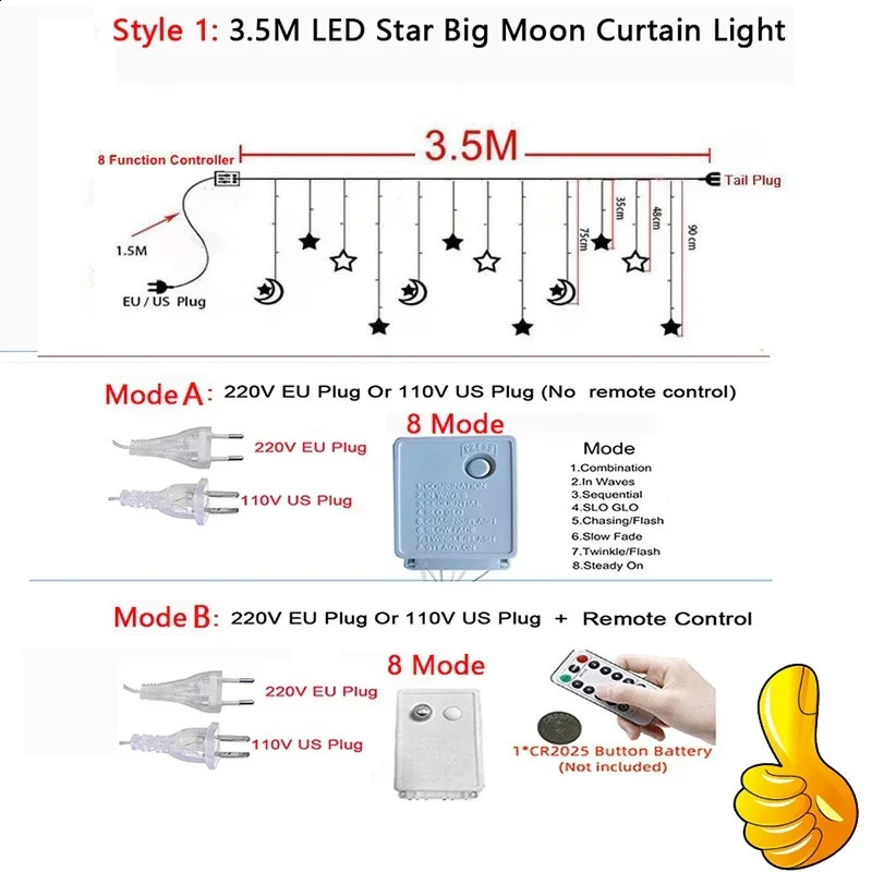 decoration bead garland curtain light LED for weddings family tree celebrations Navidad Christmas gifts 2025 Year 241021
