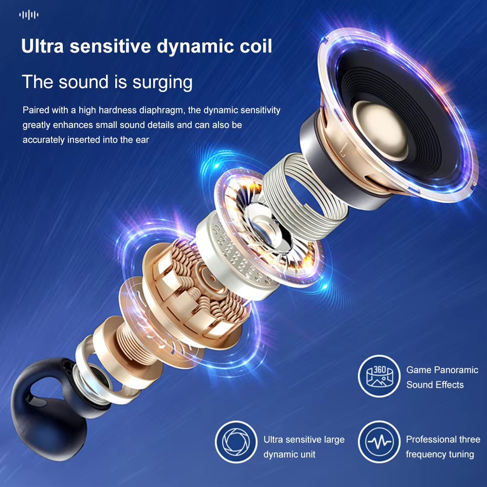 Wireless Bluetooth Earphones Headphones Outdoor Sport Headset With Charging Bin Display Touch Control Earbuds for Xiaomi Huawei T75