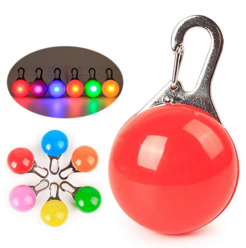 Pet Dog Cat Flashing Bright Safety LED Security Necklace Night Light Collar Pendant ni303