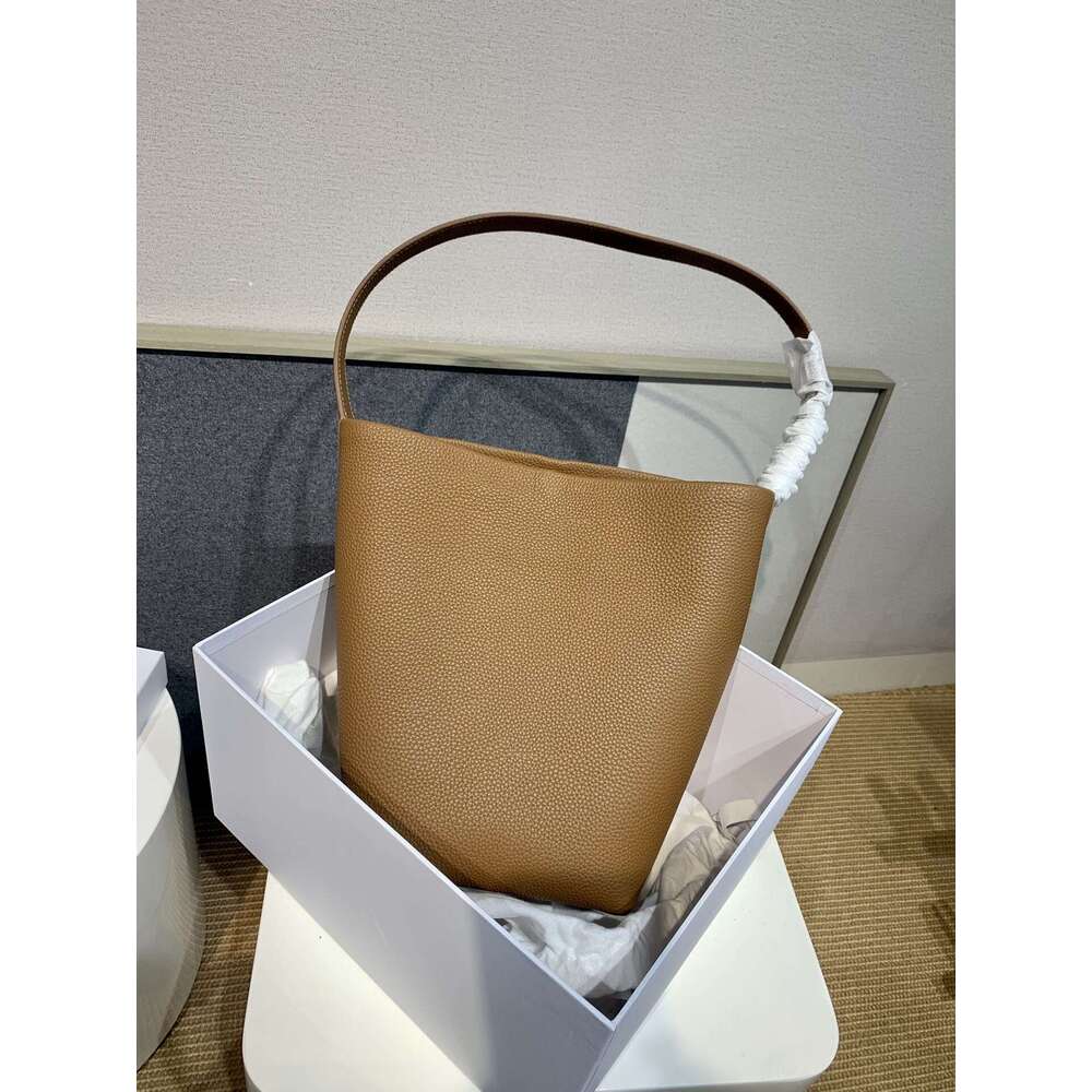 Genuine Leather Handbag: Classic Grained hot Calfskin N/S Park Tote Bag
