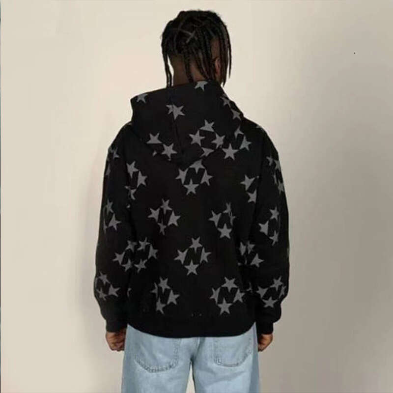 Factory direct sales of European and American stock Amazon autumn and winter hot stamping street men's and women's hooded sweatshirt loose G