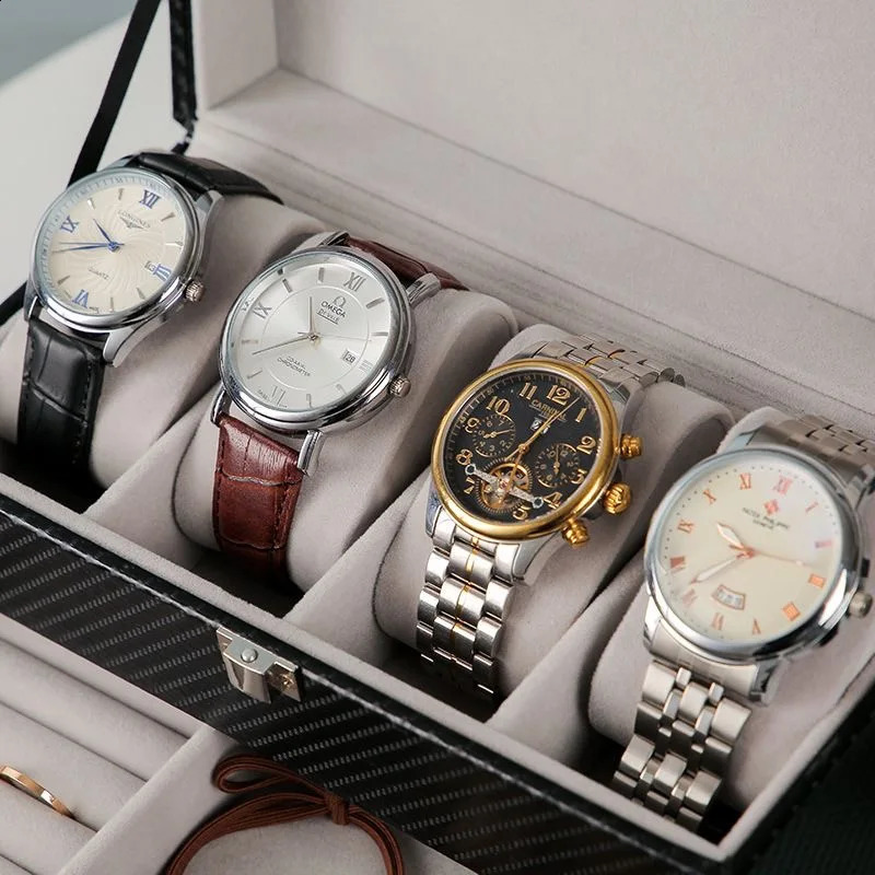 DELESYS Multifunctional Watch Jewelry Sunglasses Earrings Storage Case Female Jewelry Storage Box With Lock Display Box 241024