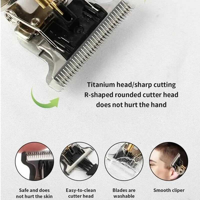 T9 Vintage Beard Shaver Electric Hair Cutting Machine Travel Cordless Shaver Trimmer USB Charging Beard Clipper For Mens BeardXJ250624