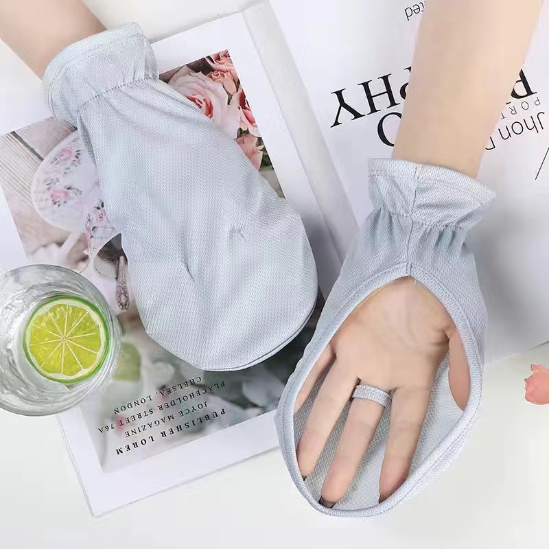 Driving sunscreen gloves outdoor riding loose anti-ultraviolet anti-slip breathable short gloves manufacturers wholesale