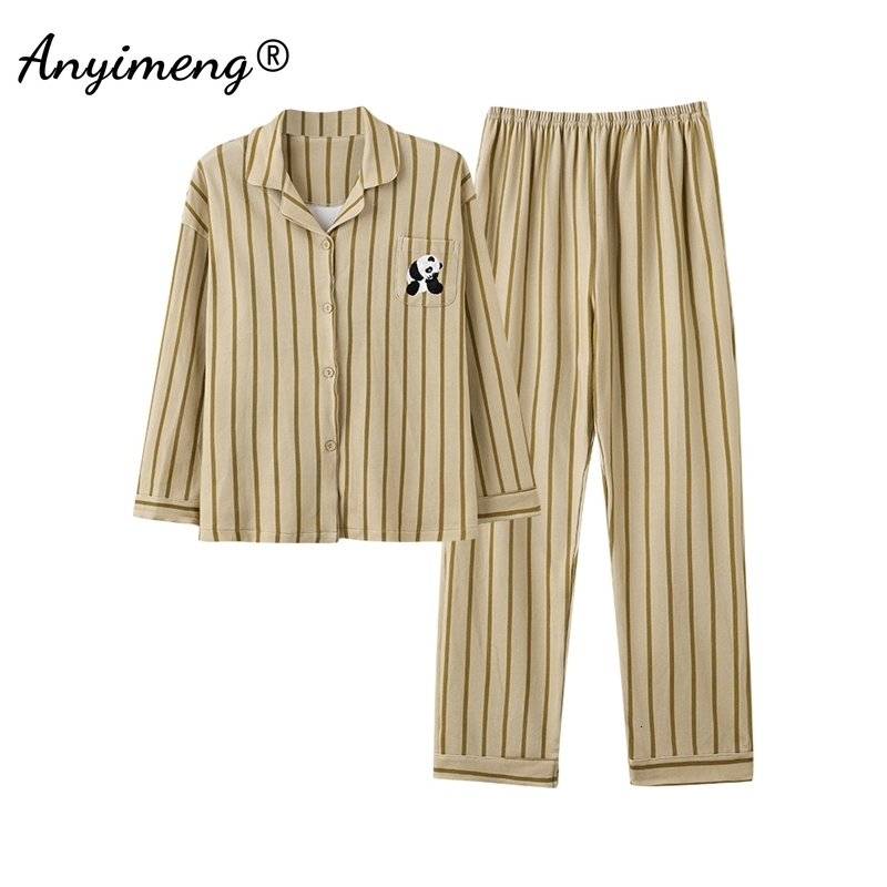 2025 New designer autumn and winter artificial cotton pajamas for women, long sleeved home clothes for women, Pamas set, elegant fashion lapel pajamas