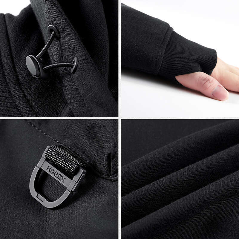 Tactical Hoodies Streetwear Autumn Functional Fake Two Pieces Patchwork Turtleneck Sweatshirt Pullover Men Hoodie Techwear