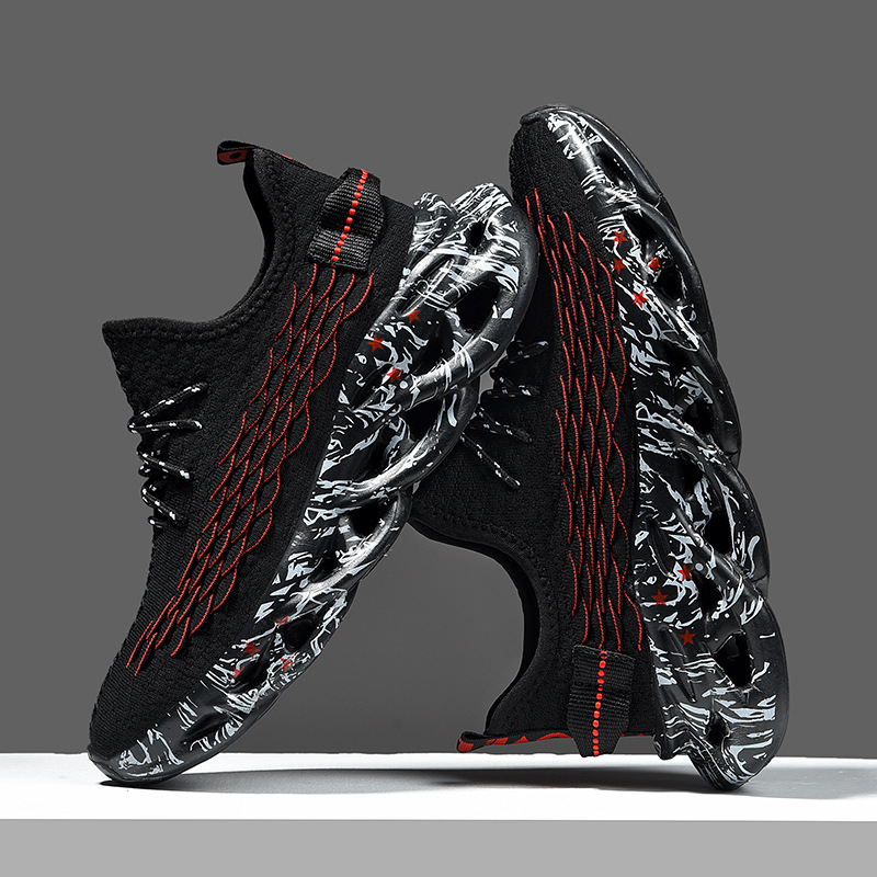 Men Fashion Sports Blade Trendy Design Plus Size Casual Athleisure Style Flying Woven Breathable Running Shoes Multi Colors Free shipping