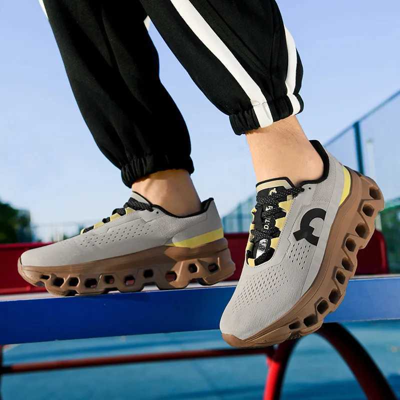 Blue Fashion Mens Running Shoes Mesh Breathable Casual Sneakers Men Lightweight Cushioning Mens Trainers Comfort Male SneakersC250304
